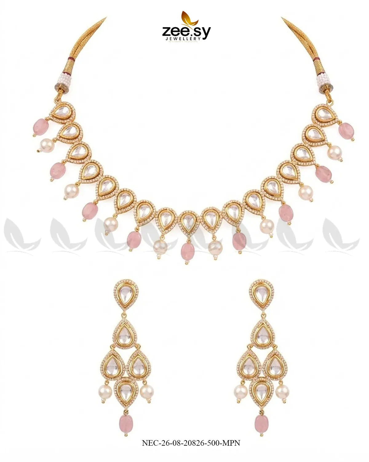 Pari Scalloped Pearl Necklace Set
