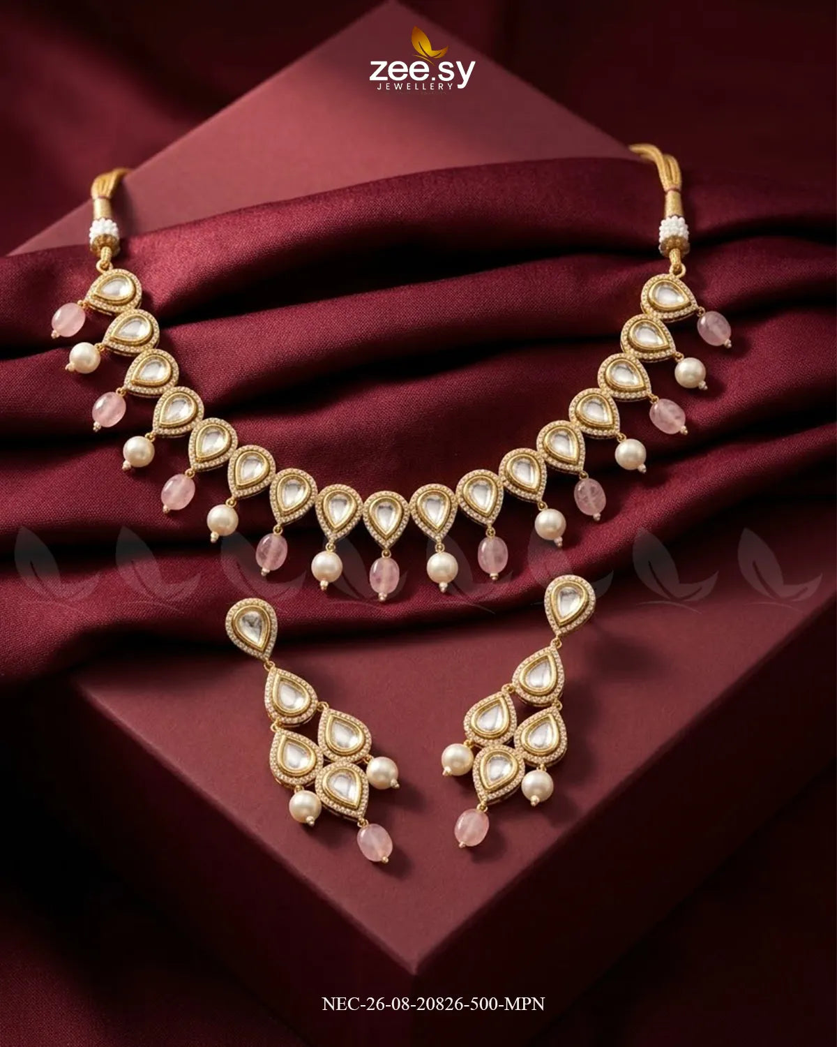 Pari Scalloped Pearl Necklace Set