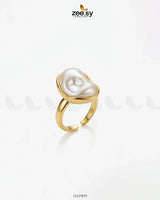 Parisian Iridescent Pearl Statement Ring