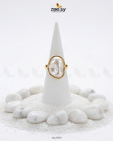 Parisian Iridescent Pearl Statement Ring