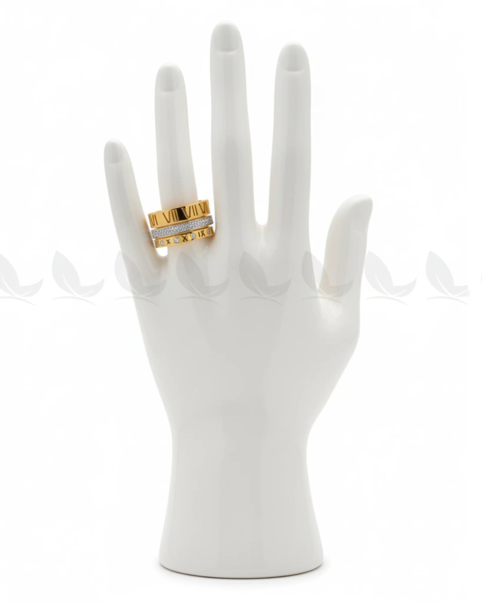 Heran Roman Numeral Stack Ring - Zeesy Jewellery