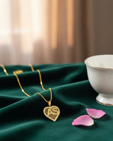 Heartfelt Pendant Initials Custom Necklace - Zeesy Jewellery