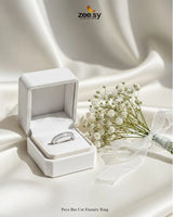 Pave Bar Cut Eternity Ring