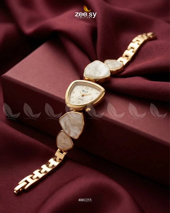 Pebble Stone Link Watch Bracelet