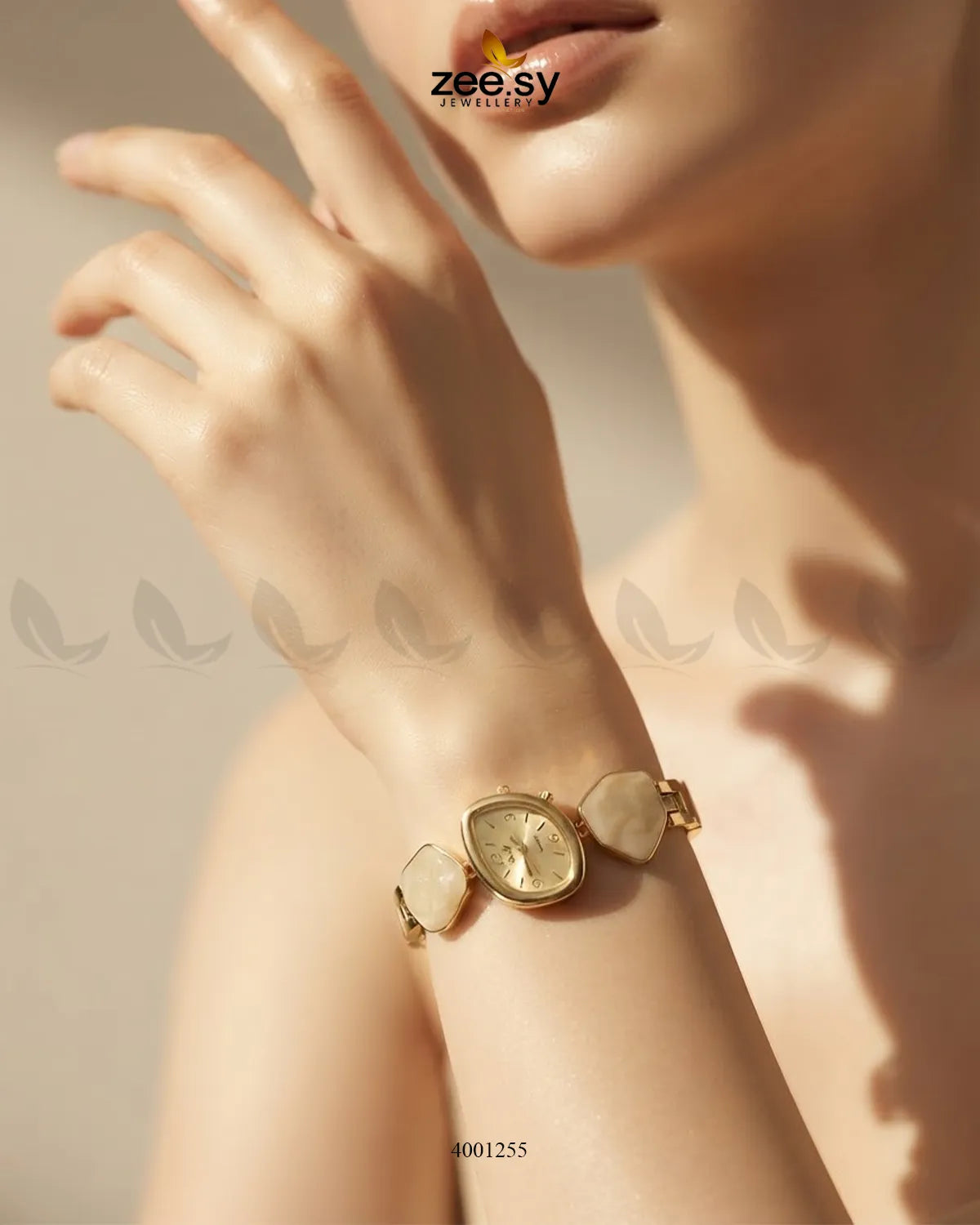 Pebble Stone Link Watch Bracelet
