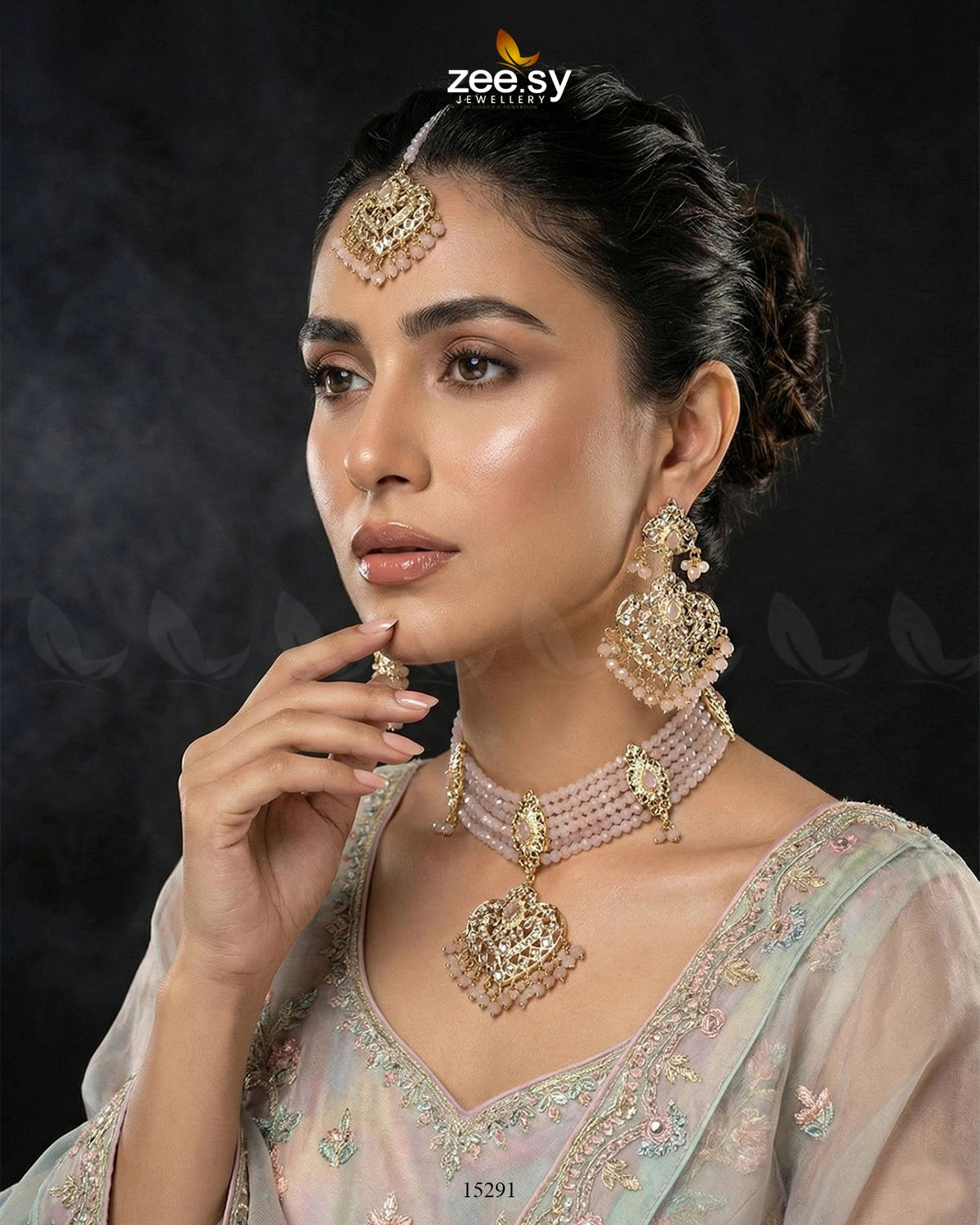 Hyderabadi Guluband Necklace - Zeesy Jewellery