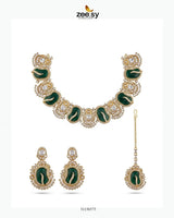 Precious Bold Gemstone Necklace Set Necklace Sets - Zeesy Jewellery Pakistan | Premium Artificial & Imitation Jewellery