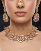 Precious Bold Gemstone Necklace Set Necklace Sets - Zeesy Jewellery Pakistan | Premium Artificial & Imitation Jewellery