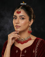 Precious Diamond CutStone Bridal Set - Zeesy Jewellery