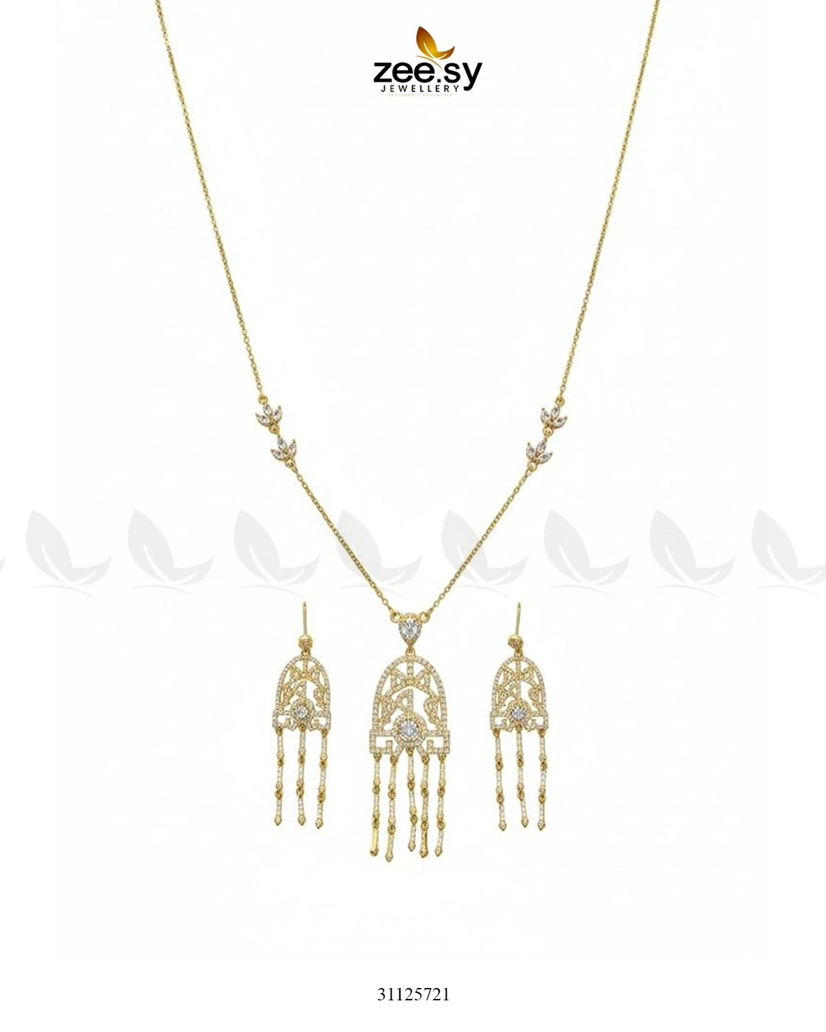Precious Crystal Eternal Necklace Set - Zeesy Jewellery