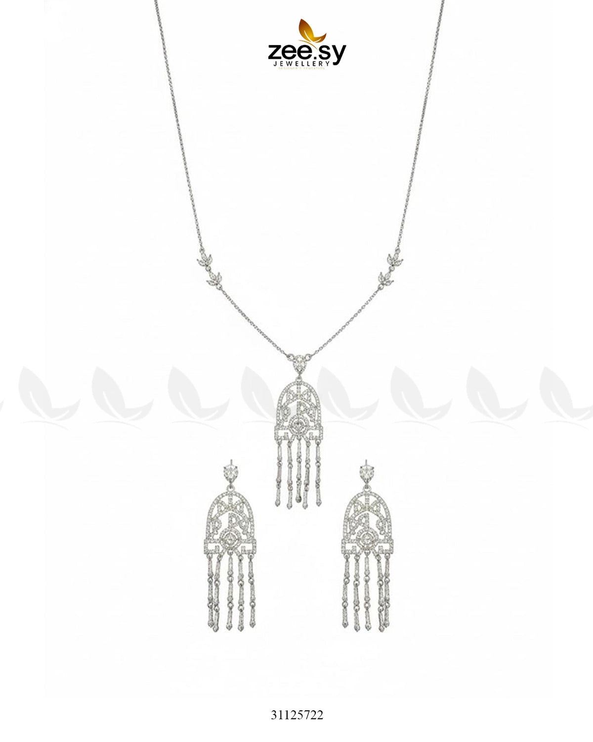 Precious Crystal Eternal Necklace Set - Zeesy Jewellery