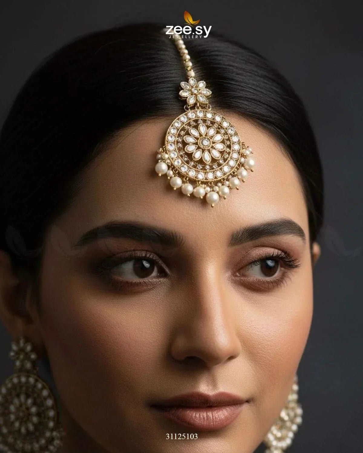 Precious Moitif Ornate Bridal Set - Zeesy.pk