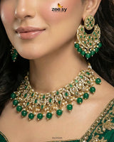 Pretty Bold Pearl Necklace Set - Zeesy.pk