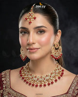 Pretty Bold Pearl Necklace Set - Zeesy.pk