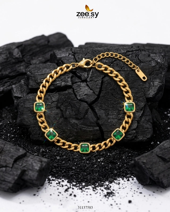 Prism Crystal Gemstone Bracelet Bracelet - Zeesy Jewellery Pakistan | Premium Artificial & Imitation Jewellery