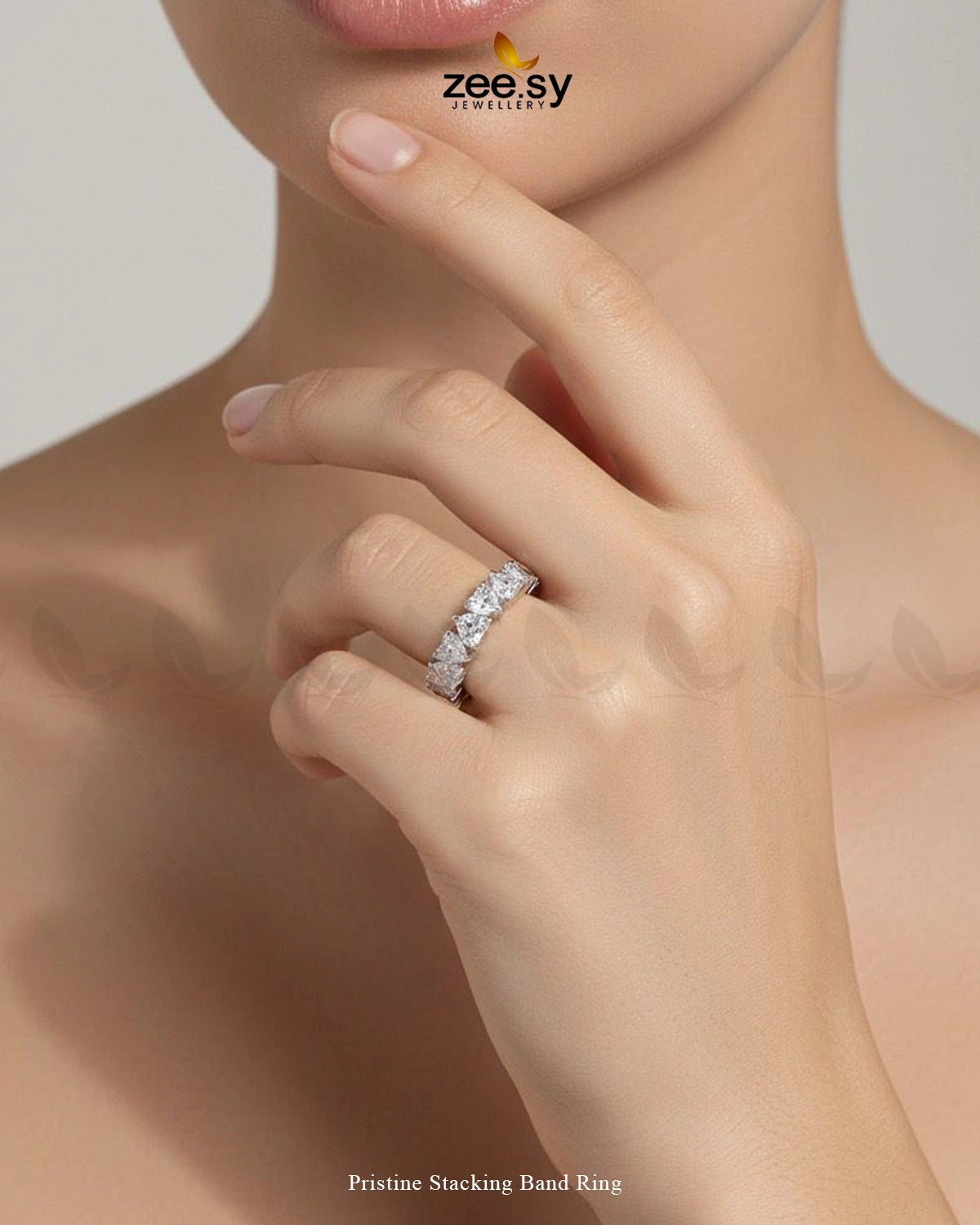 Pristine Stacking Band Ring - Zeesy Jewellery