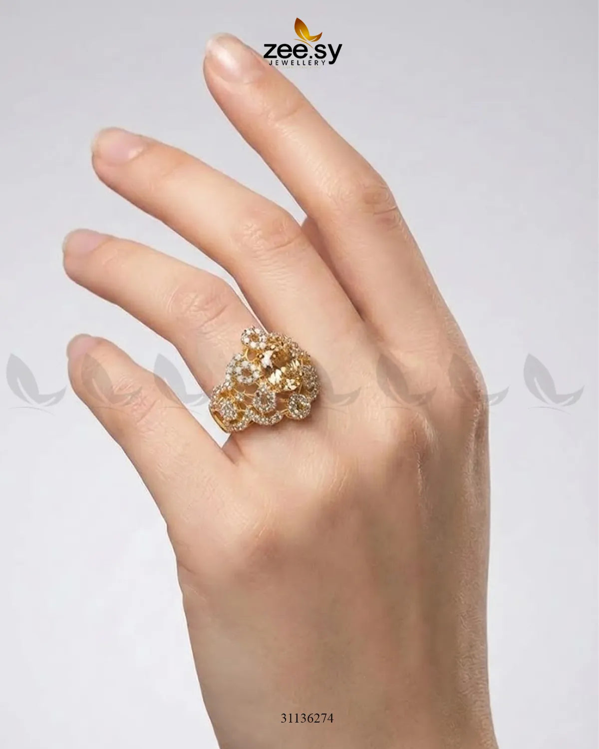 Queen Bold Stone Cluster Ring