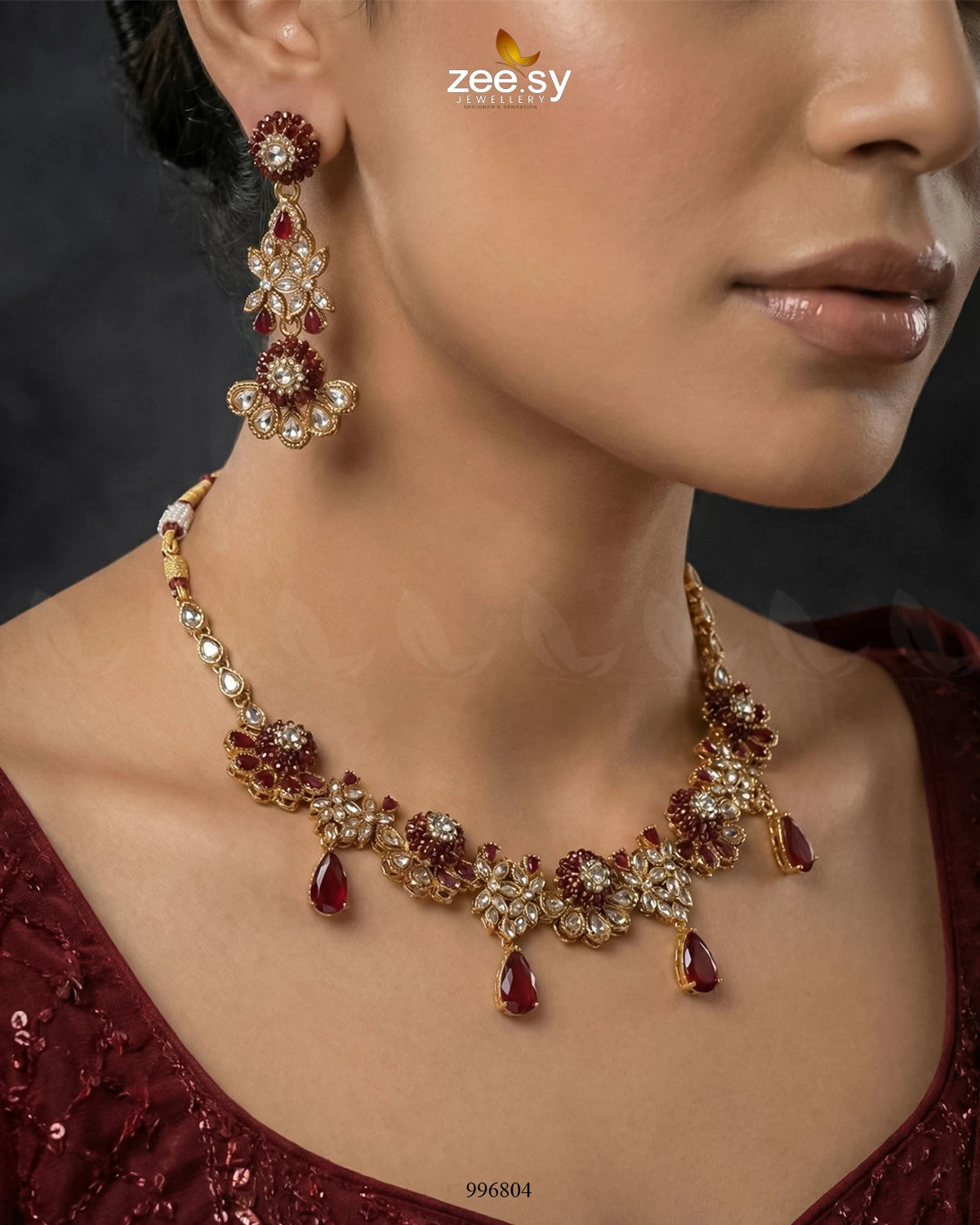 Achimenes Necklace Set - Zeesy Jewellery