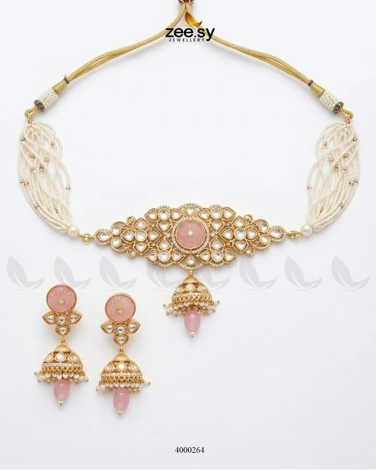 Radiance Pearl Jhumki Choker Set
