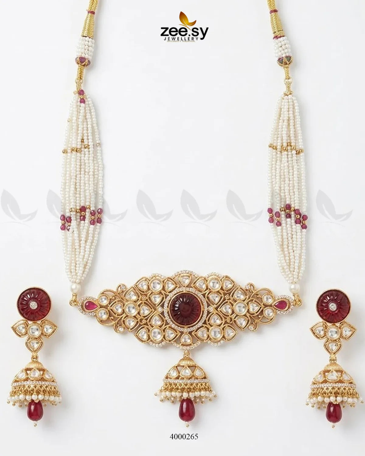Radiance Pearl Jhumki Choker Set