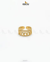 Radiant Morning Dew Gilded Ring