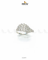 Radiant Sterling Cluster Ring - Zeesy Jewellery
