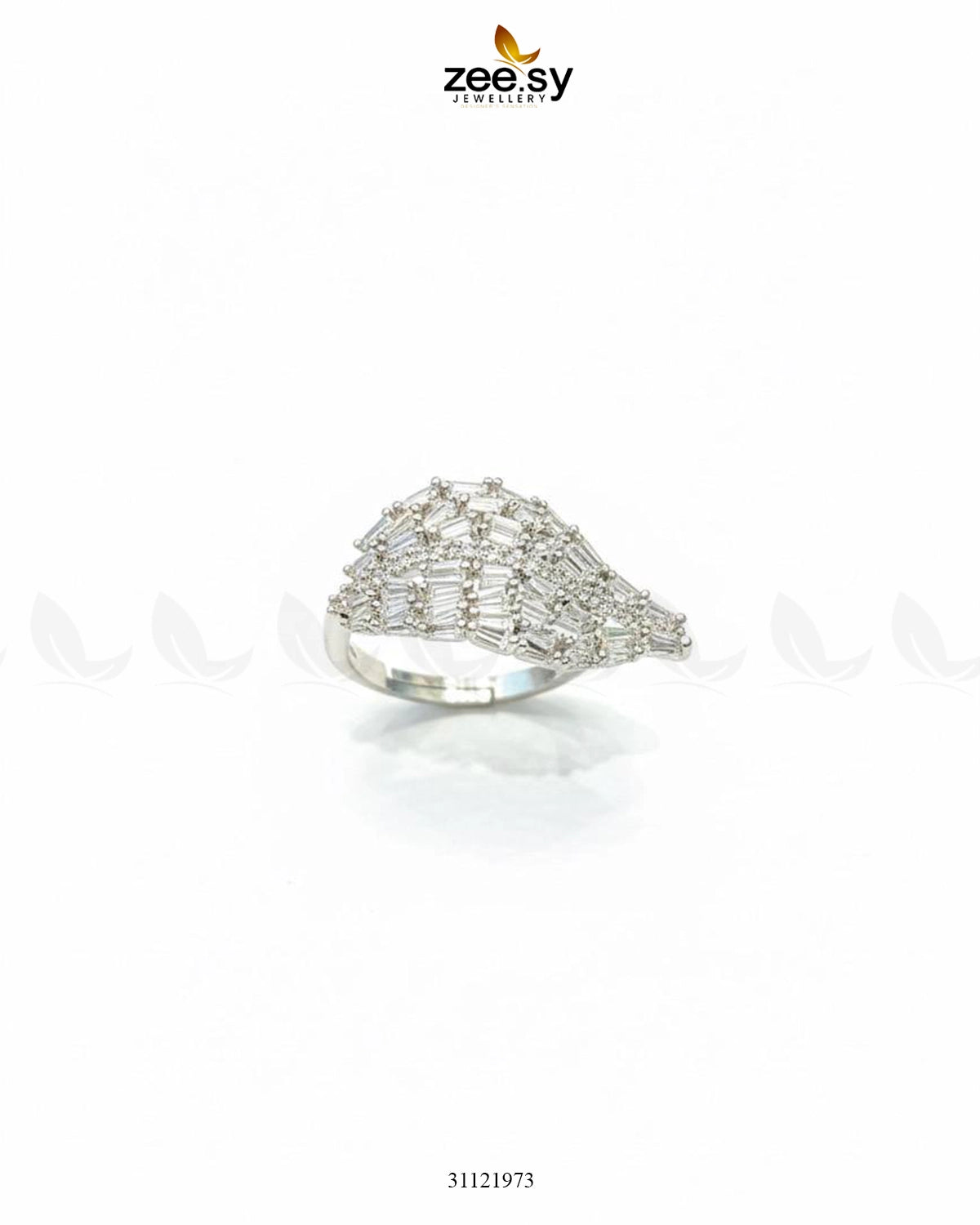 Radiant Sterling Cluster Ring - Zeesy Jewellery