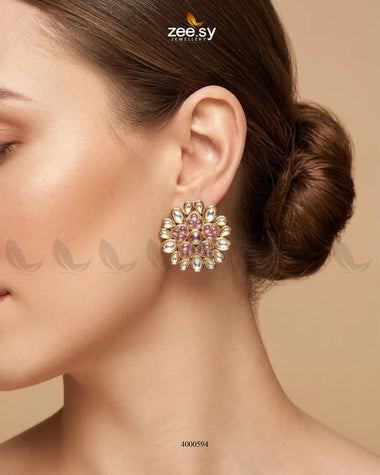 Regal Gemstone Studs Earrings