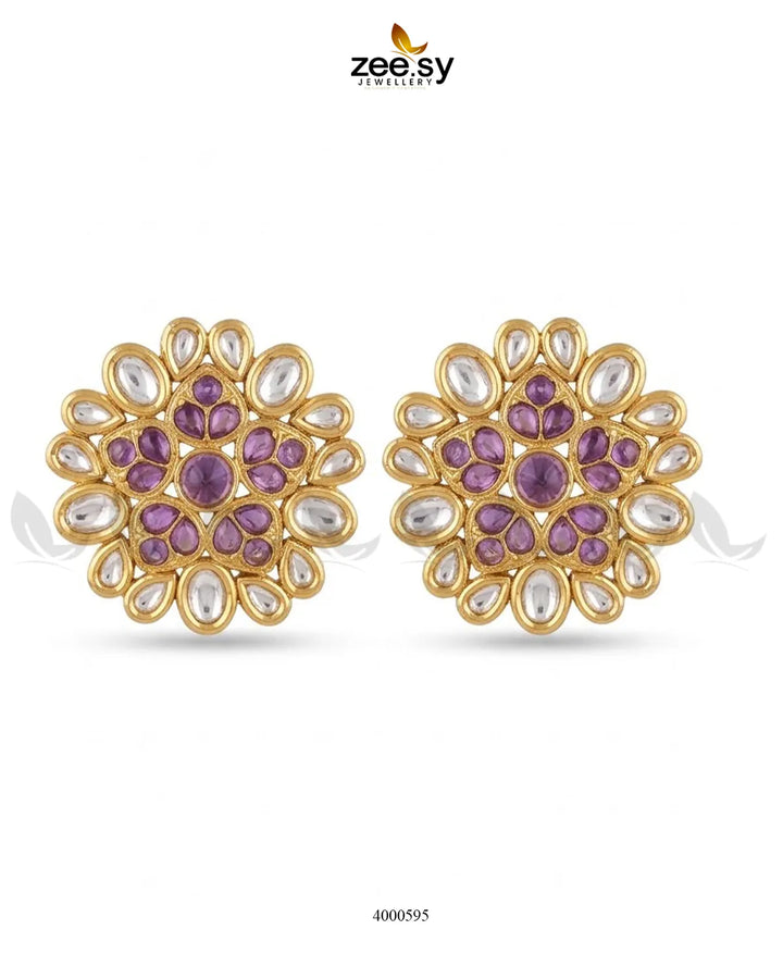 Regal Gemstone Studs Earrings