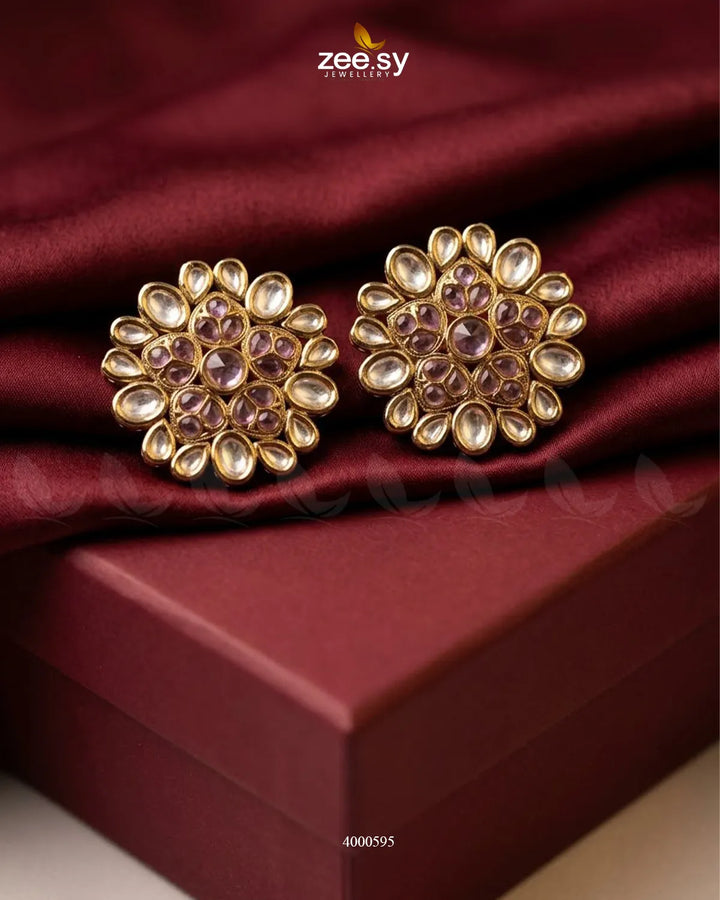 Regal Gemstone Studs Earrings