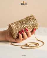 Regal Spark Floral Clutch Bag ACCESSORIES - Zeesy Jewellery Pakistan | Premium Artificial & Imitation Jewellery