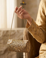Regal Spark Floral Clutch Bag ACCESSORIES - Zeesy Jewellery Pakistan | Premium Artificial & Imitation Jewellery