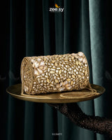 Regal Spark Floral Clutch Bag ACCESSORIES - Zeesy Jewellery Pakistan | Premium Artificial & Imitation Jewellery