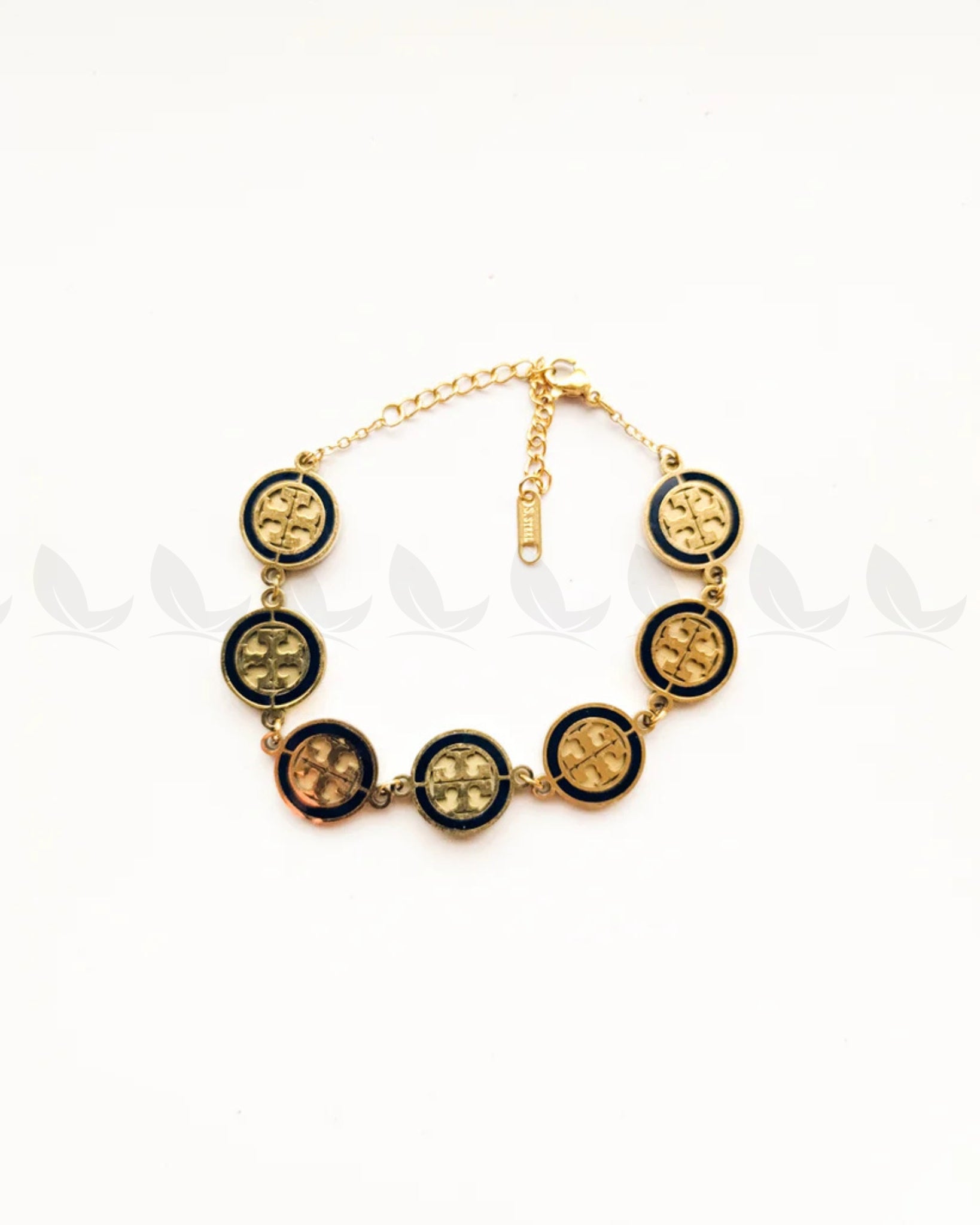 Renegade Gold Toned Logo Link Bracelet - Zeesy Jewellery