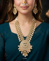 Rich Round Kundan Malla Set Malla Necklace - Zeesy Jewellery Pakistan | Premium Artificial & Imitation Jewellery