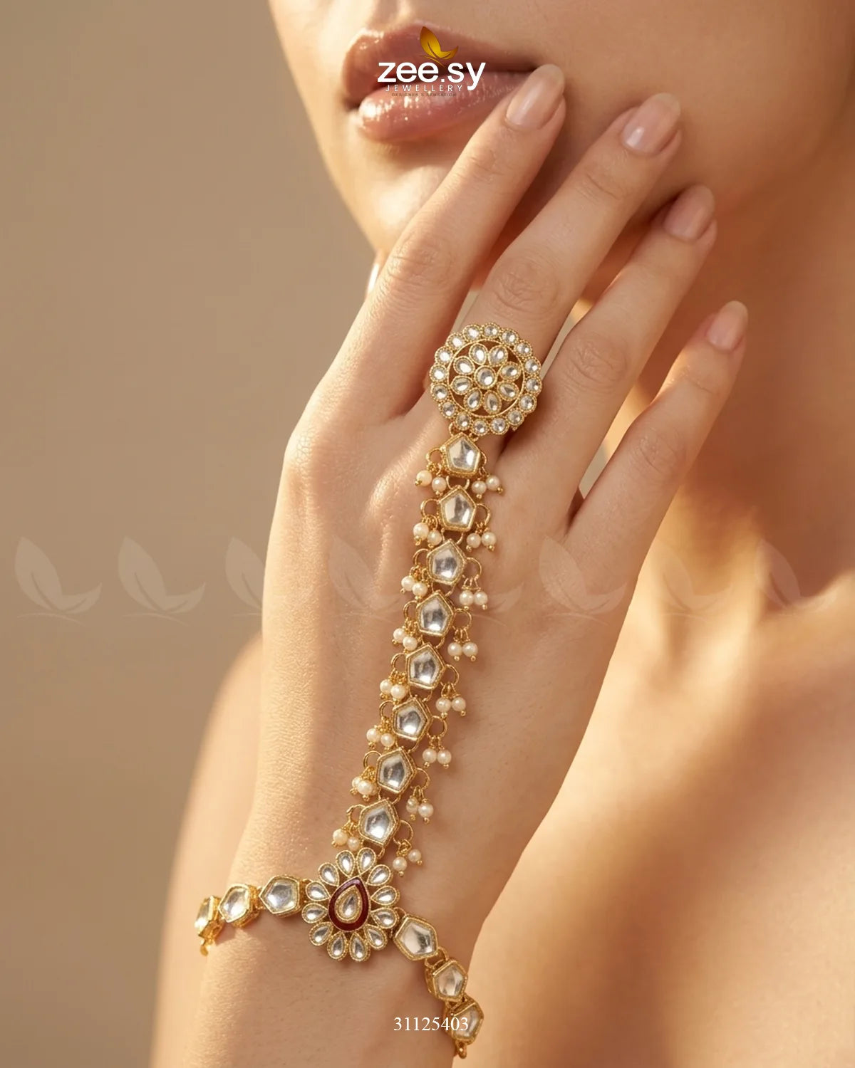 Rich Sentimental Motif Bridal Set Bridal Set - Zeesy Jewellery Pakistan | Premium Artificial & Imitation Jewellery