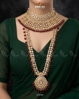 Rich Sentimental Motif Bridal Set Bridal Set - Zeesy Jewellery Pakistan | Premium Artificial & Imitation Jewellery