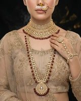 Rich Sentimental Motif Bridal Set Bridal Set - Zeesy Jewellery Pakistan | Premium Artificial & Imitation Jewellery
