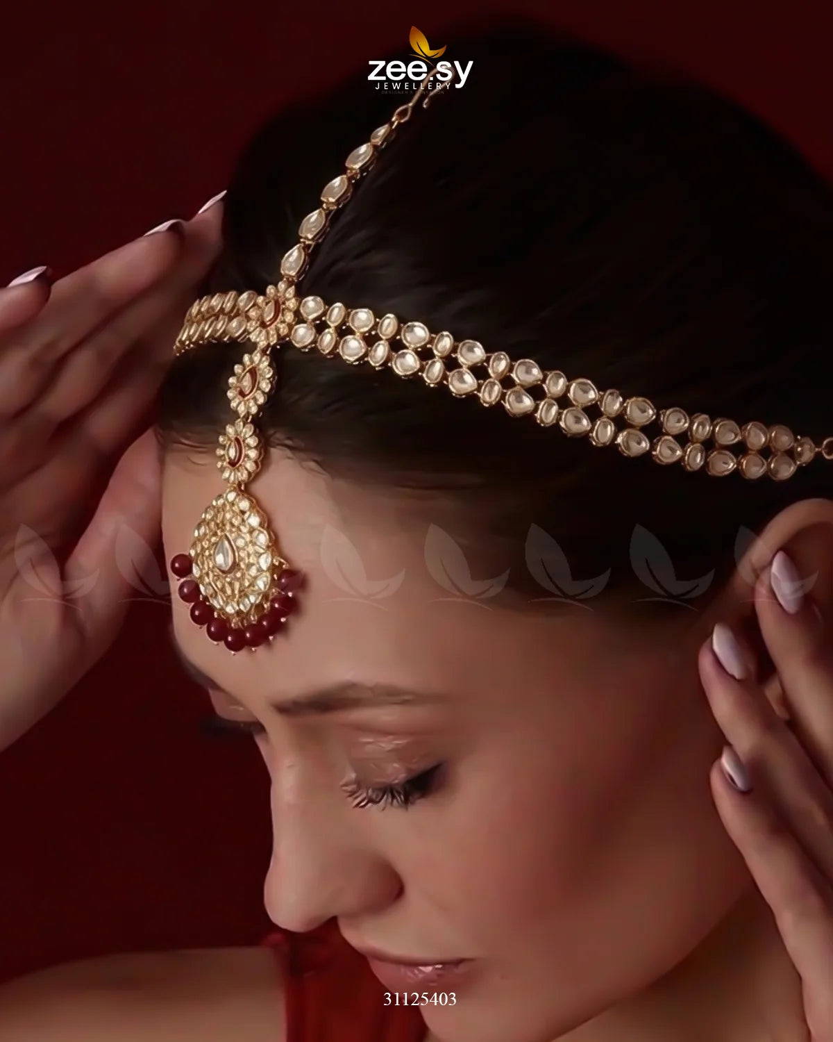 Rich Sentimental Motif Bridal Set Bridal Set - Zeesy Jewellery Pakistan | Premium Artificial & Imitation Jewellery