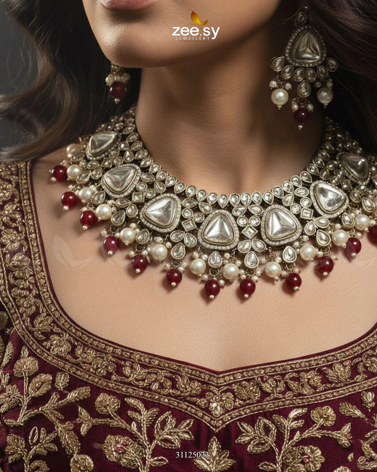 Rich Sentimental Crystal Bridal Set - Zeesy Jewellery