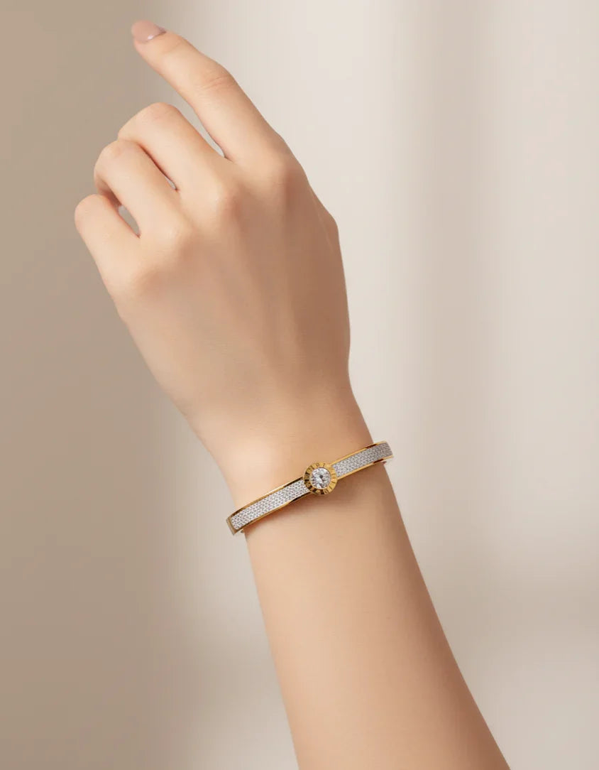 Rivet Roman Sparkle Bracelet - Zeesy Jewellery