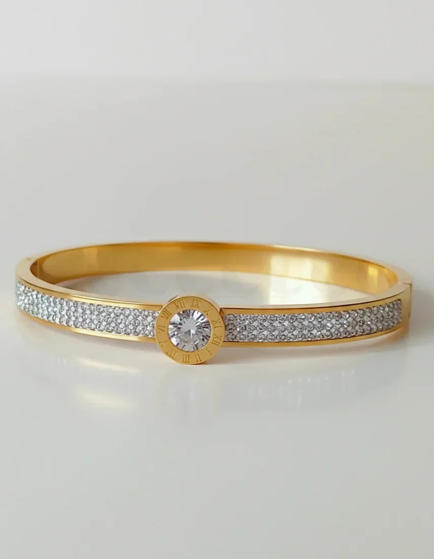 Rivet Roman Sparkle Bracelet - Zeesy Jewellery