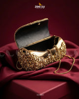 Roseate Crystal Bloom Clutch Bag ACCESSORIES - Zeesy Jewellery Pakistan | Premium Artificial & Imitation Jewellery