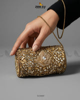 Roseate Crystal Bloom Clutch Bag ACCESSORIES - Zeesy Jewellery Pakistan | Premium Artificial & Imitation Jewellery