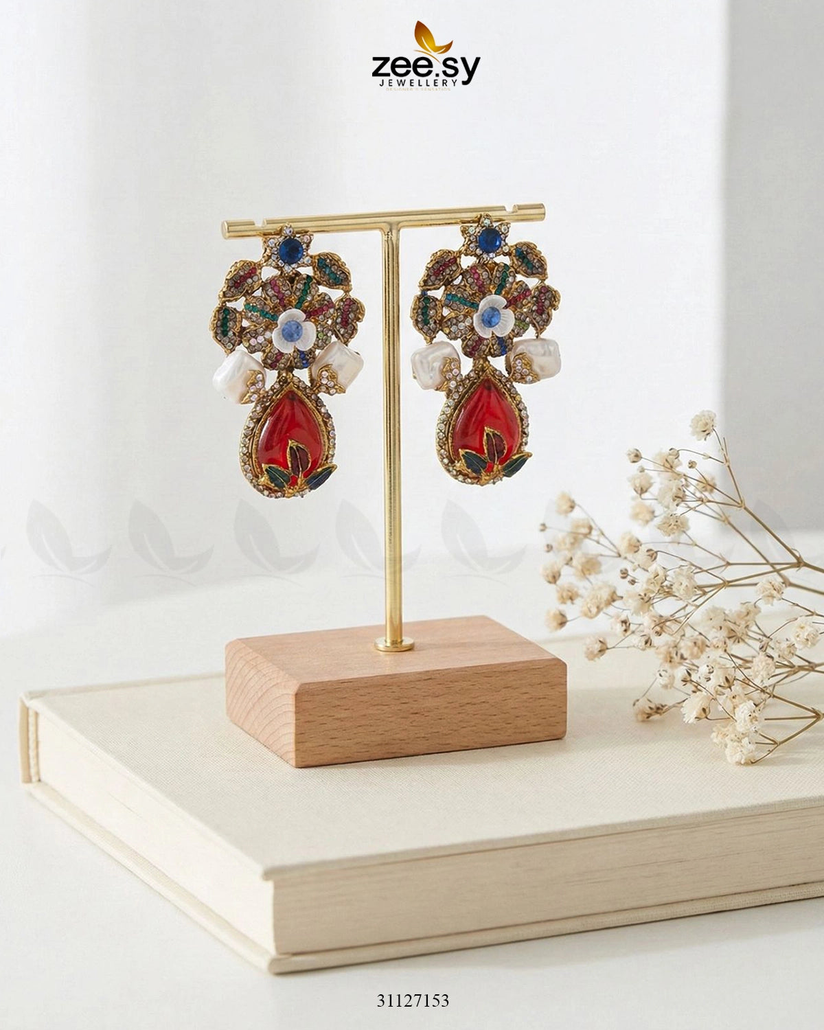 Roszir Pearl Drop Earrings - Zeesy Jewellery