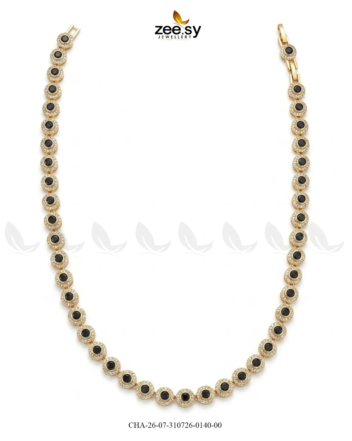 Round Solitaire Halo Tennis Chain