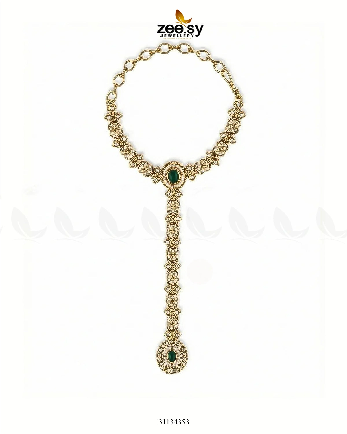 Roxane Flower Kundan Anja Bracelet ACCESSORIES - Zeesy Jewellery Pakistan | Premium Artificial & Imitation Jewellery