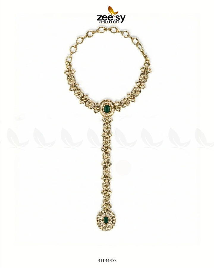 Roxane Flower Kundan Anja Bracelet ACCESSORIES - Zeesy Jewellery Pakistan | Premium Artificial & Imitation Jewellery