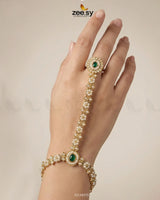 Roxane Flower Kundan Anja Bracelet - Zeesy.pk