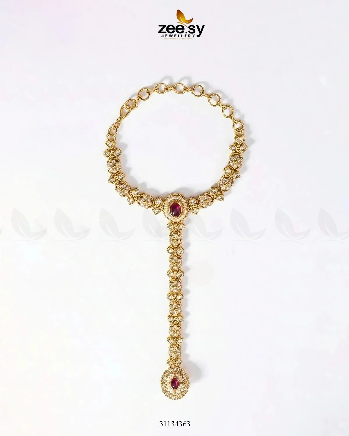 Roxane Flower Kundan Anja Bracelet ACCESSORIES - Zeesy Jewellery Pakistan | Premium Artificial & Imitation Jewellery